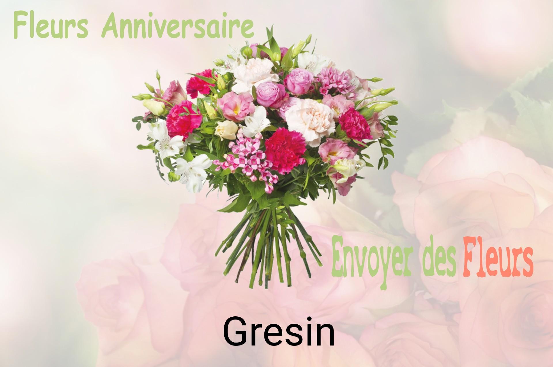 Bouquet de fleurs d’anniversaire livré à Gresin